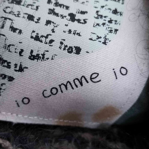 イオコムイオ io comme  io シャギー レイヤード ノーカラーウールコート レディース JPN:38